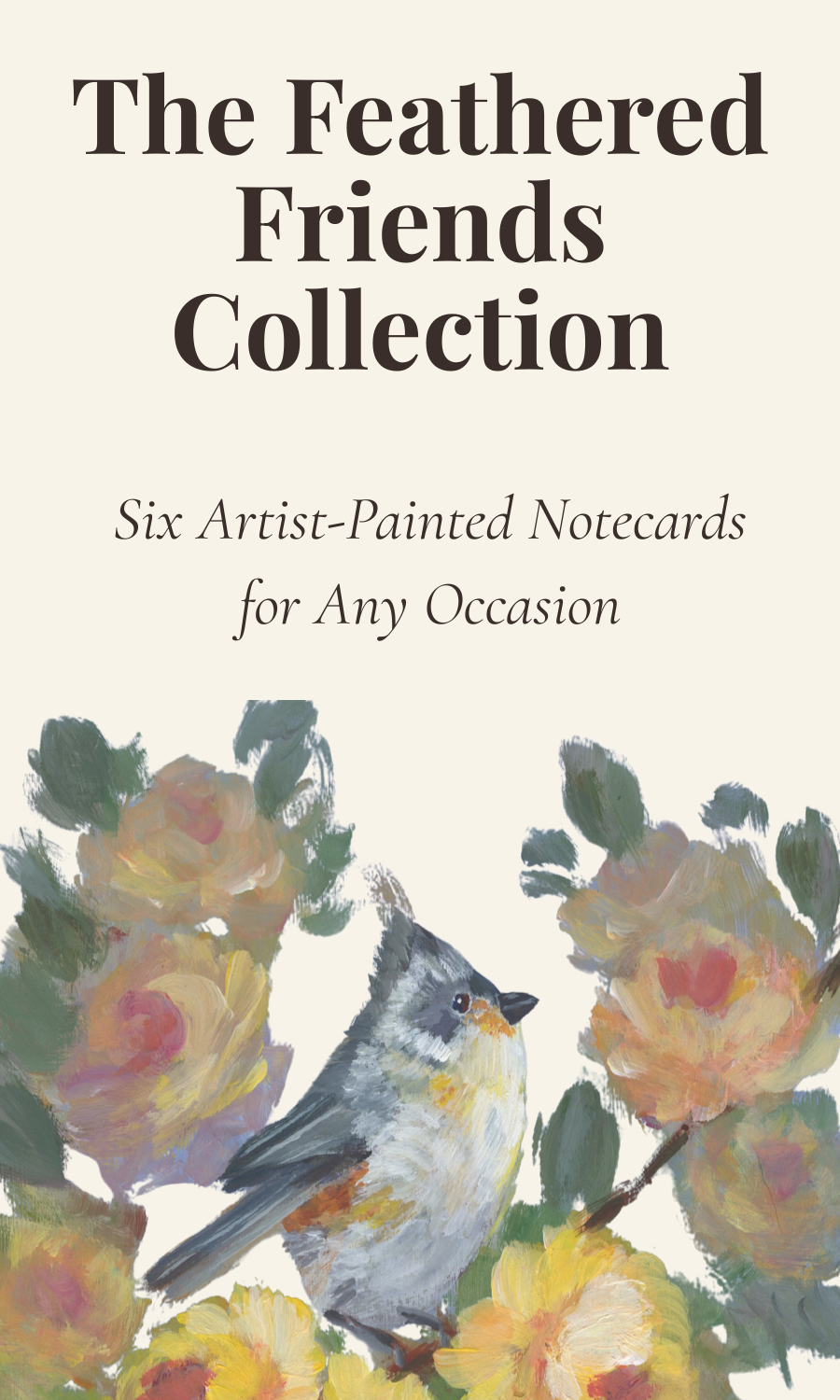 Feathered Friends Collection notecard set featuring six bird illustrations from original paintings by a Minnesota artist